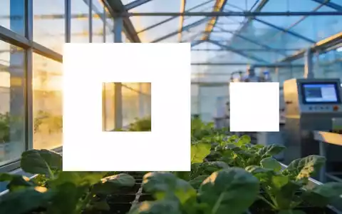 Moderne Forschungs-Gewächshäuser in einer landwirtschaftlichen Anlage bei Sonnenaufgang. - Foto: über boerse-global.de
