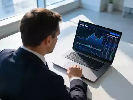 Finanzanalyst bei der Arbeit an komplexen Marktdaten an einem modernen Schreibtisch. - Foto: über boerse-global.de
