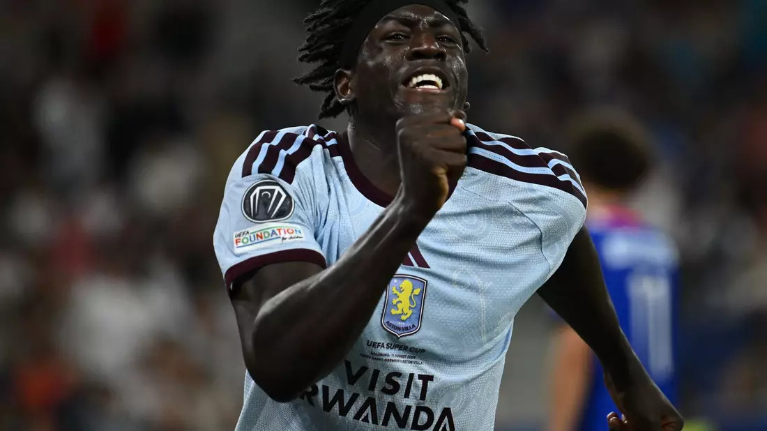 Das Tor von Brian Madjo reichte Aston Villa im Supercup gegen PSG nicht. - Bild: Domenico Cippitelli/IPA via ZUMA Press/dpa