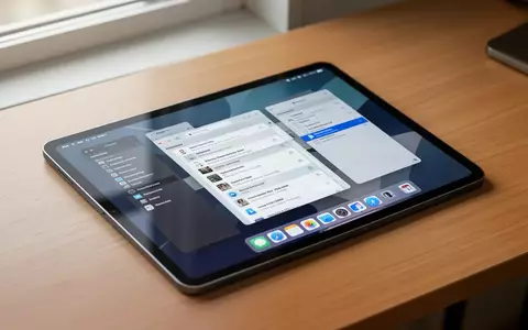 Ein iPad Pro auf einem Schreibtisch zeigt eine Desktop-Benutzeroberfläche, während es in einer hellen, professionellen Arbeitsumgebung liegt. - Foto: über boerse-global.de