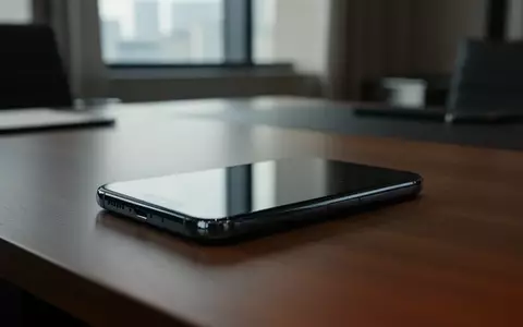 Ein modernes Smartphone auf einem hölzernen Schreibtisch in einem Büro mit weichem Licht. - Foto: über boerse-global.de