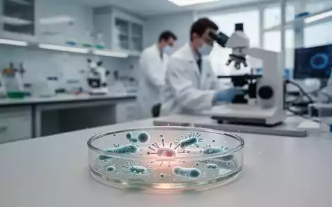 Ein wissenschaftliches Labor mit einer Petrischale im Vordergrund und einem Forscher im unscharfen Hintergrund. - Foto: über boerse-global.de