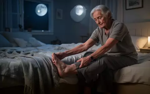 Person beim Dehnen der Wadenmuskulatur am Bettrand in einem schlafzimmer bei sanftem Licht. - Foto: über boerse-global.de