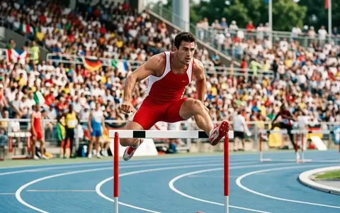 Ein Zehnkämpfer während eines Leichtathletik-Wettkampfs im Stadion bei einer Europameisterschaft. - Foto: über boerse-global.de
