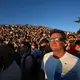 Großer Andrang herrschte auch in Deutschland, um die partielle Sonnenfinsternis zu beobachten - wie hier im Münchner Olympiapark. - Bild: Felix Hörhager/dpa
