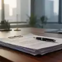 Ein Schreibtisch mit juristischen Unterlagen und einem Füllfederhalter in einem modernen Büro. - Foto: über boerse-global.de