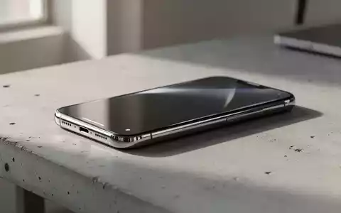 Ein modernes Smartphone auf einem minimalistischen Schreibtisch in natürlichem Licht. - Foto: über boerse-global.de
