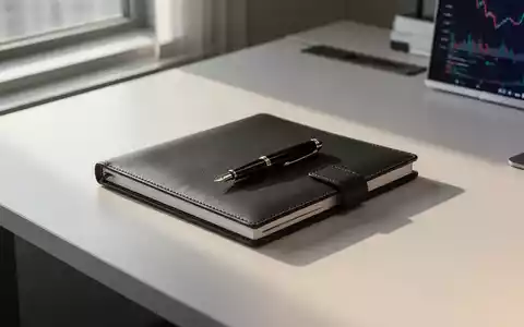 Ein moderner Schreibtisch in einem Büro mit einem Notizbuch und einem Füllfederhalter bei natürlichem Licht. - Foto: über boerse-global.de