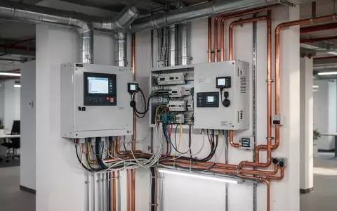 Moderne Gebäudeleittechnik und HVAC-Steuerungssysteme in einem gewerblichen Nichtwohngebäude. - Foto: über boerse-global.de