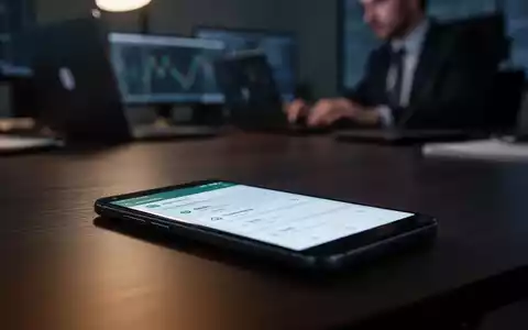 Ein modernes Android-Smartphone auf einem Schreibtisch in einer professionellen Büroumgebung. - Foto: über boerse-global.de