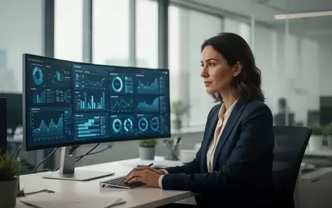 Personalverantwortlicher in einem modernen Büro betrachtet Daten an einem Bildschirm, während er über KI-Entscheidungen nachdenkt. - Foto: über boerse-global.de
