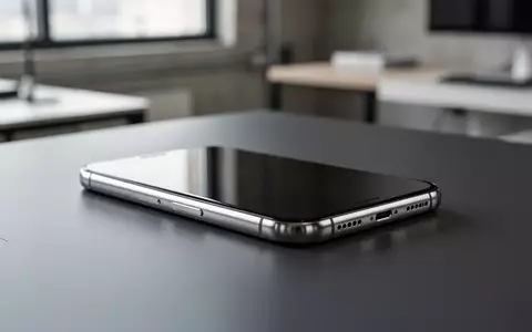 Ein hochwertiges Smartphone liegt auf einer dunklen, matten Oberfläche in einer modernen, minimalistischen Arbeitsumgebung. - Foto: über boerse-global.de