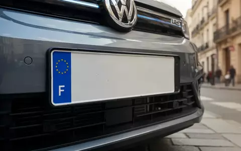 Nahaufnahme eines Autokennzeichens an einem Fahrzeug bei Tageslicht. - Foto: über boerse-global.de