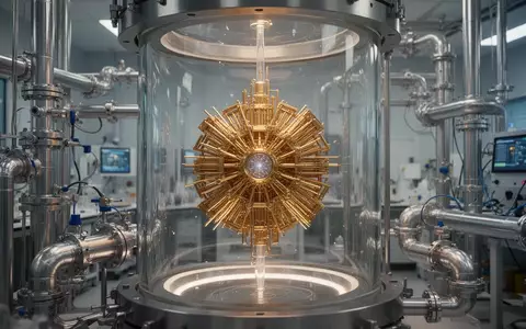 Hochmoderner Quantencomputer-Prozessor in einer Laborumgebung mit komplexer Kühltechnik. - Foto: über boerse-global.de
