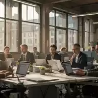 Professionelle Atmosphäre in einem modernen Büro mit Mitarbeitern an ihren Arbeitsplätzen bei natürlichem Tageslicht. - Foto: über boerse-global.de