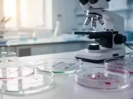 Ein medizinisches Labor mit Mikroskop und Laborgeräten für die Alzheimer-Forschung. - Foto: über boerse-global.de