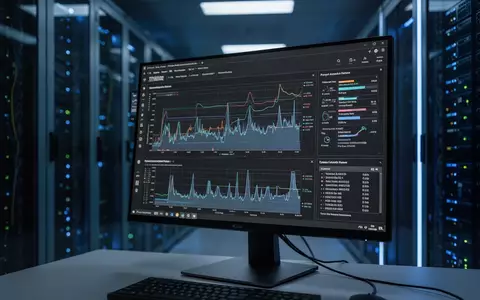 Ein Computerbildschirm zeigt komplexe Systemdiagnose-Daten und Performance-Graphen in einer professionellen IT-Umgebung. - Foto: über boerse-global.de