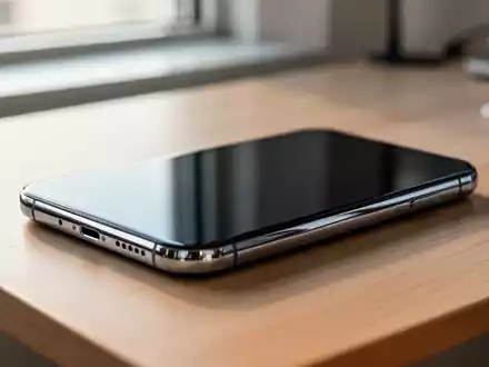 Ein modernes Smartphone liegt auf einem Schreibtisch in einer hellen Büroumgebung. - Foto: über boerse-global.de