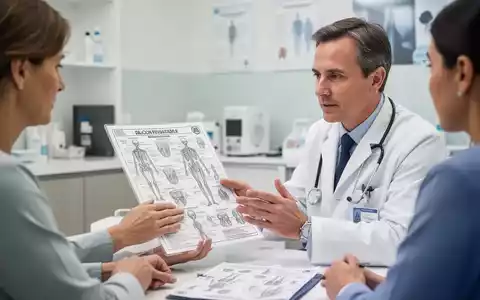 Ein Arzt im Gespräch mit einer Patientin in einer modernen medizinischen Praxis bei einer fachlichen Beratung. - Foto: über boerse-global.de