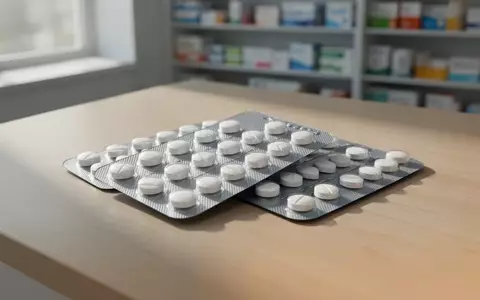 Nahaufnahme von Blisterpackungen mit weißen Tabletten auf einer Apothekentheke bei natürlichem Lichteinfall. - Foto: über boerse-global.de