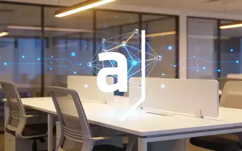 Abstrakte Darstellung von digitaler Transformation und Unternehmensfusion in einem modernen Büro-Ambiente. - Foto: über boerse-global.de