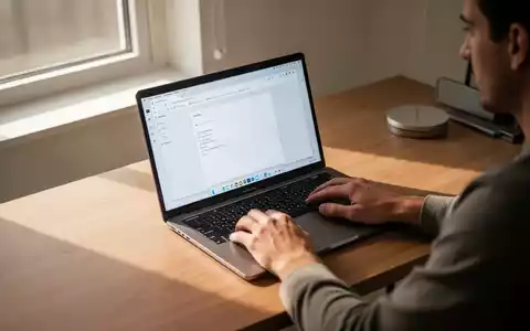 Eine Person arbeitet an einem Laptop in einem modernen, hellen Büro an einer Schreibtischoberfläche. - Foto: über boerse-global.de