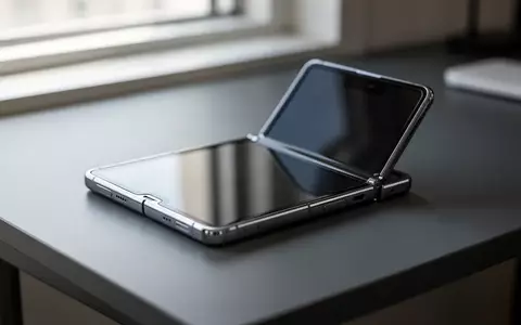 Ein modernes faltbares Smartphone liegt auf einem Schreibtisch und symbolisiert mobile Sicherheit und Software-Updates. - Foto: über boerse-global.de