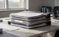 Ein aufgeräumter Schreibtisch mit ordentlichen Unterlagen und Dokumenten in einem modernen Büro. - Foto: über boerse-global.de