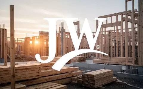 Moderne Baustelle eines Wohngebäudes bei Sonnenaufgang, symbolisiert industrielles Wachstum und wirtschaftliche Erholung. - Foto: über boerse-global.de