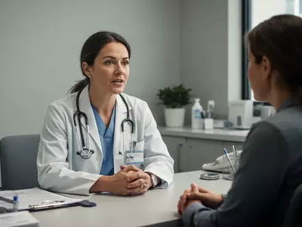 Ein Arzt im Gespräch mit einem Patienten in einem modern eingerichteten Behandlungsraum. - Foto: über boerse-global.de
