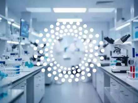 Abstrakte Darstellung eines modernen biotechnologischen Labors mit Fokus auf medizinische Innovation. - Foto: über boerse-global.de