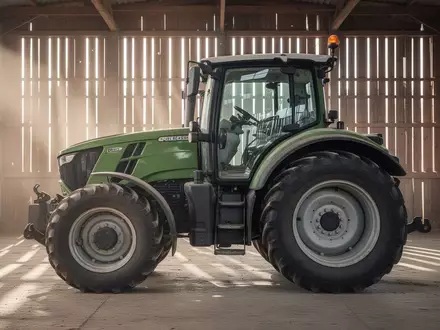Ein gebrauchter Traktor steht in einer sonnendurchfluteten landwirtschaftlichen Scheune. - Foto: über boerse-global.de