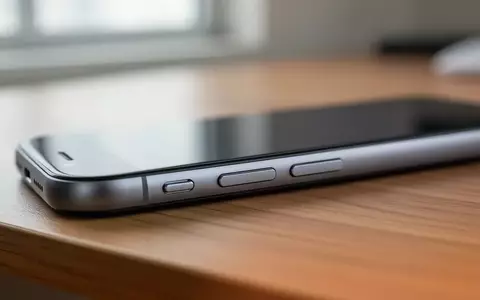 Nahaufnahme der seitlichen Tasten eines modernen Smartphones auf einem Holztisch bei natürlichem Licht. - Foto: über boerse-global.de