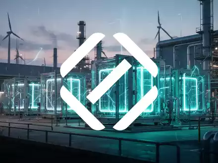 Moderne Wasserstoff-Brennstoffzellenanlage in einer Industrieumgebung bei Sonnenaufgang als Symbol für Energiewachstum. - Foto: über boerse-global.de