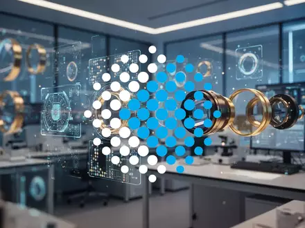 Abstrakte Darstellung von Hochtechnologie und Optik in einer modernen Laborumgebung. - Foto: über boerse-global.de
