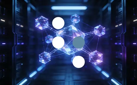 Abstrakte Darstellung von Quantencomputing-Strukturen in einem technologischen Umfeld mit blauer Beleuchtung. - Foto: über boerse-global.de