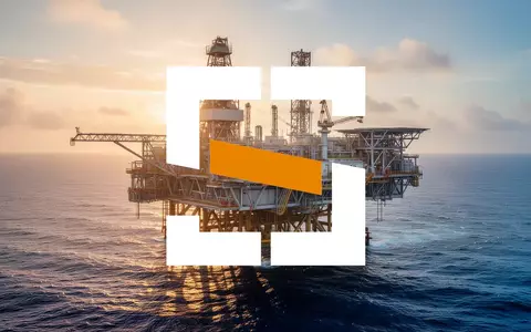 Industrielle Offshore-Plattform für Öl- und Gasförderung im Meer bei Sonnenuntergang. - Foto: über boerse-global.de