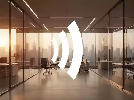 Abstrakte Darstellung eines modernen, professionellen Bürointerieurs in warmem Licht als Symbol für Unternehmensfinanzen. - Foto: über boerse-global.de