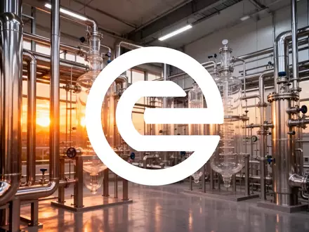 Moderne, industrielle Chemieanlage bei Sonnenuntergang mit glänzenden Stahlrohren und ästhetischer Beleuchtung. - Foto: über boerse-global.de