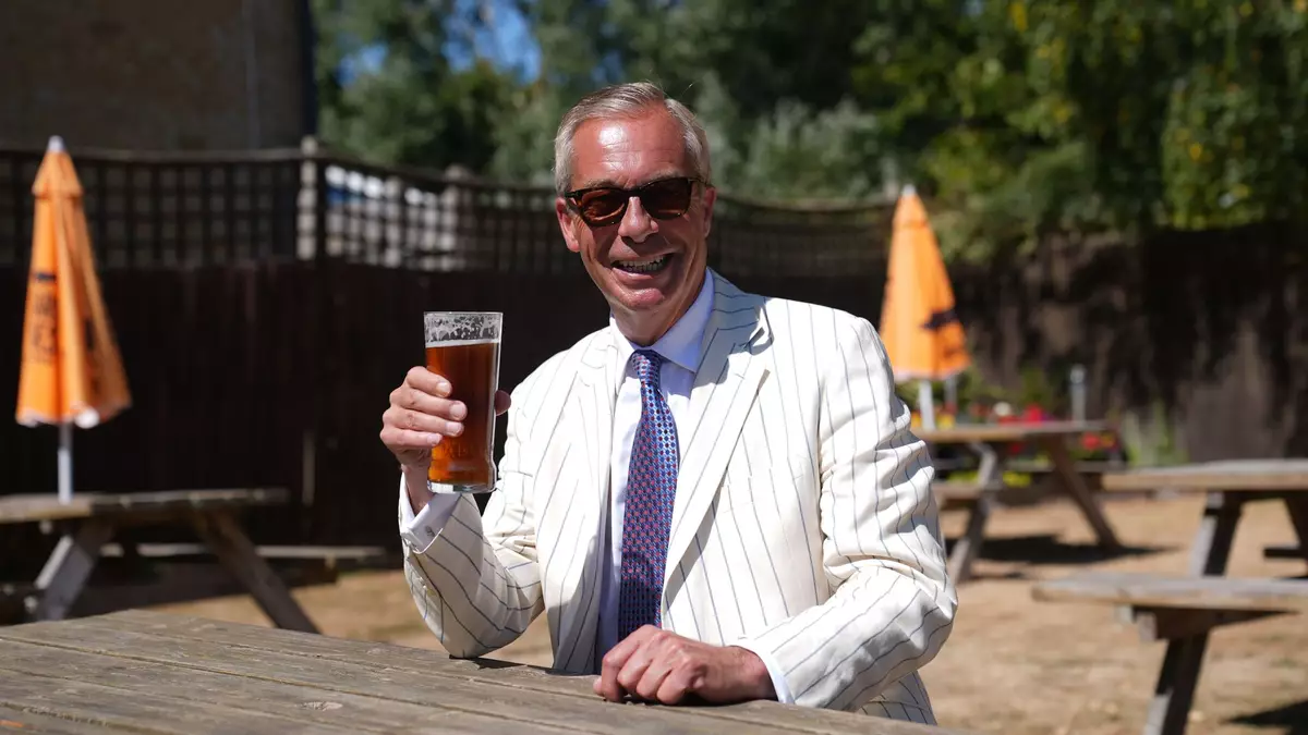 Sieht sich als Sieger: Brexit-Vorkämpfer Nigel Farage. - Bild: Joe Giddens/PA Wire/dpa