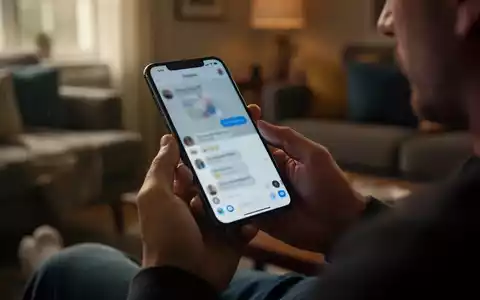 Eine Person hält ein Smartphone in den Händen, während sie in einem gemütlich beleuchteten Wohnzimmer sitzt. - Foto: über boerse-global.de