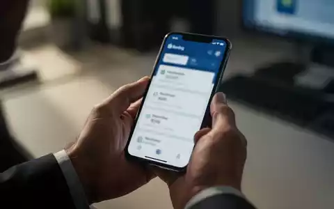 Eine Person hält ein Smartphone in den Händen, während sie vor einem Laptop in einer Büroumgebung sitzt. - Foto: über boerse-global.de