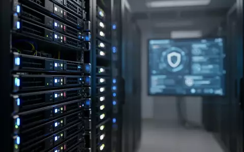 Ein moderner Serverraum mit blinkenden LED-Lichtern an Server-Racks in einer professionellen, technologisch geprägten Umgebung. - Foto: über boerse-global.de