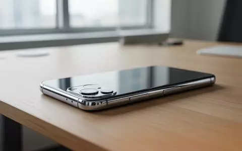 Ein modernes High-End-Smartphone liegt auf einem minimalistischen Holztisch in einem hellen Büro. - Foto: über boerse-global.de