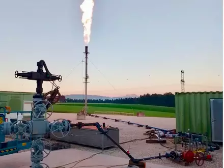Gasfund Hochfeld-1 in OÖ - Foto: ADX Energy über pressetext.de