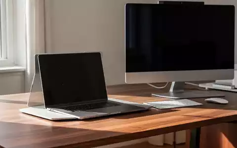 Ein moderner Schreibtisch mit einem Laptop und einem Desktop-PC in einer hellen, professionellen Arbeitsumgebung. - Foto: über boerse-global.de