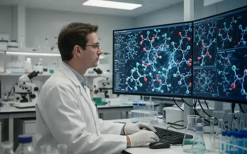 Wissenschaftler in einem modernen Labor bei der Analyse von molekularen Strukturen im Kontext der Alzheimer-Forschung. - Foto: über boerse-global.de