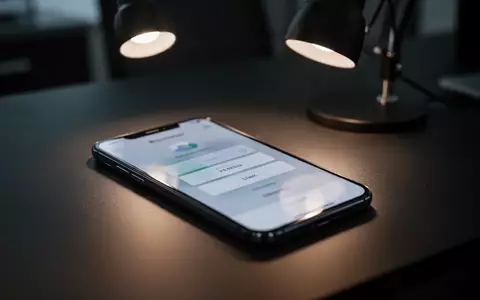 Ein Smartphone auf einem dunklen Schreibtisch, das zur Symbolisierung von Phishing-Gefahren im Finanzbereich dient. - Foto: über boerse-global.de