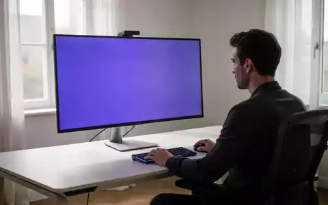 Ein moderner, aufgeräumter Arbeitsplatz mit einem hochwertigen Monitor in einem hellen Büro. - Foto: über boerse-global.de