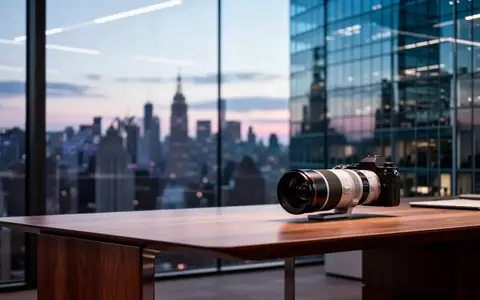 Ein modernes Büro mit Blick auf die Skyline bei Dämmerung, das die positive Stimmung an der Börse symbolisiert. - Foto: über boerse-global.de